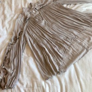 Free People | Beaded Long Sleeve Blouse